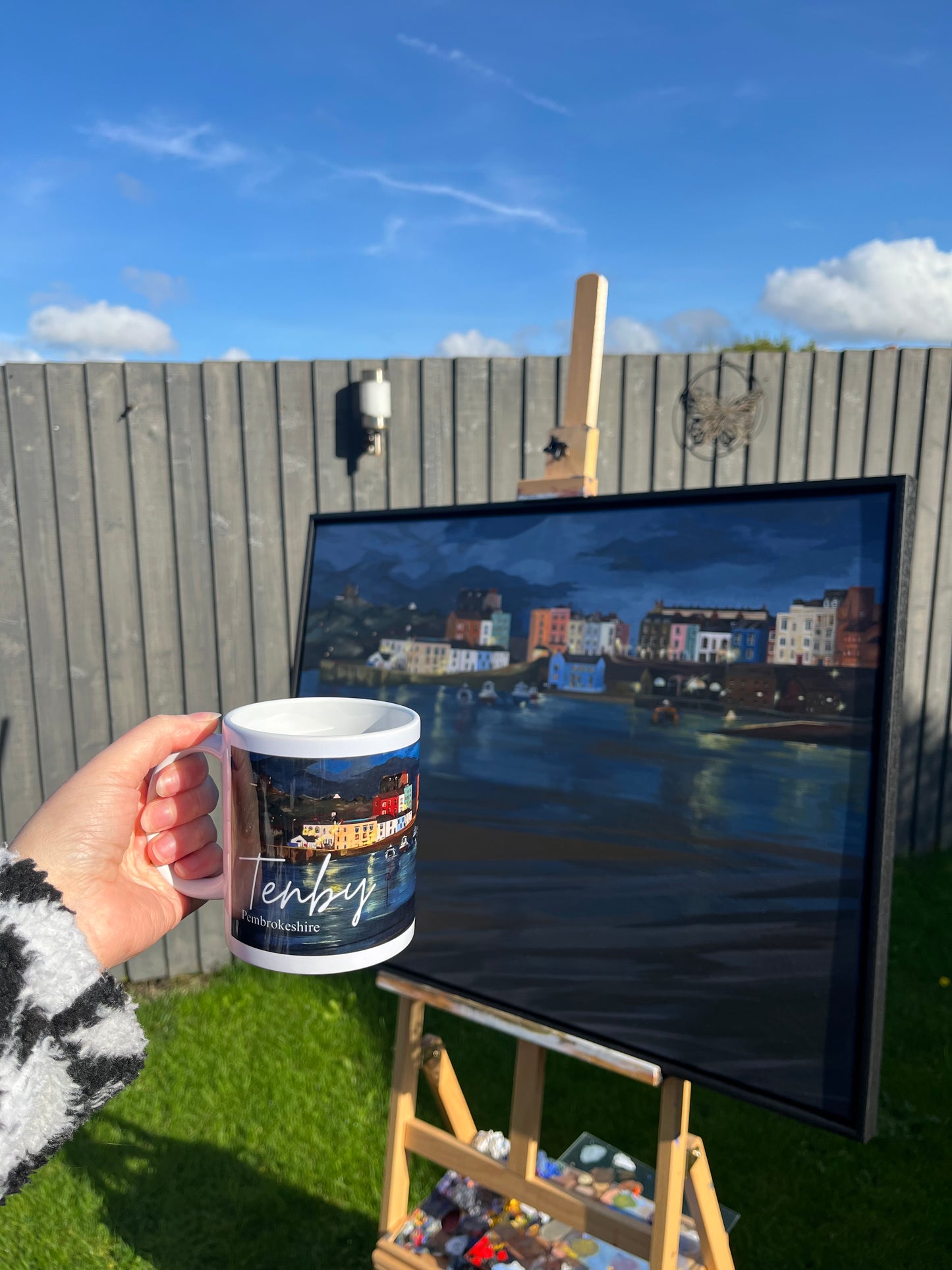 Tenby Harbour – Original Art Print 11oz Ceramic Mug