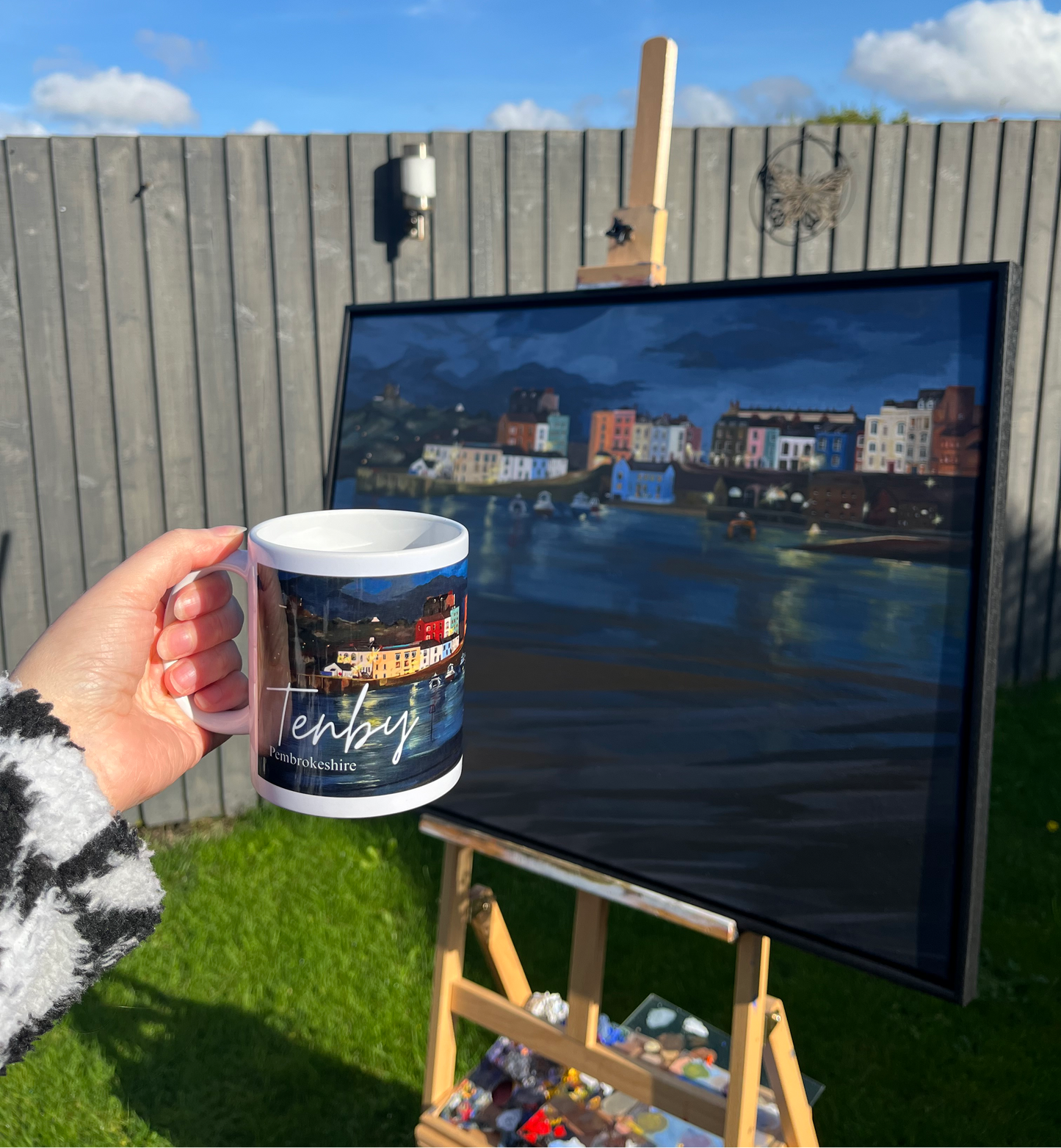Tenby Harbour – Original Art Print 11oz Ceramic Mug