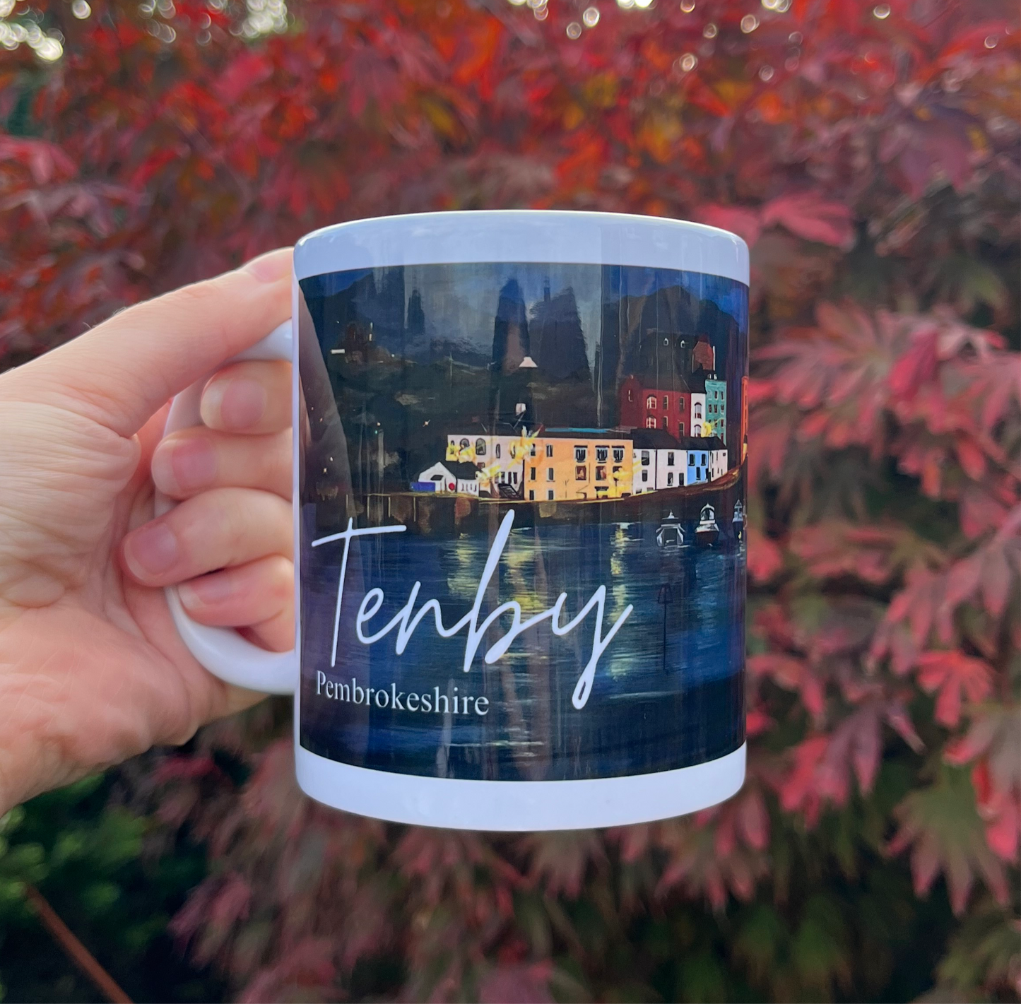 Tenby Harbour – Original Art Print 11oz Ceramic Mug