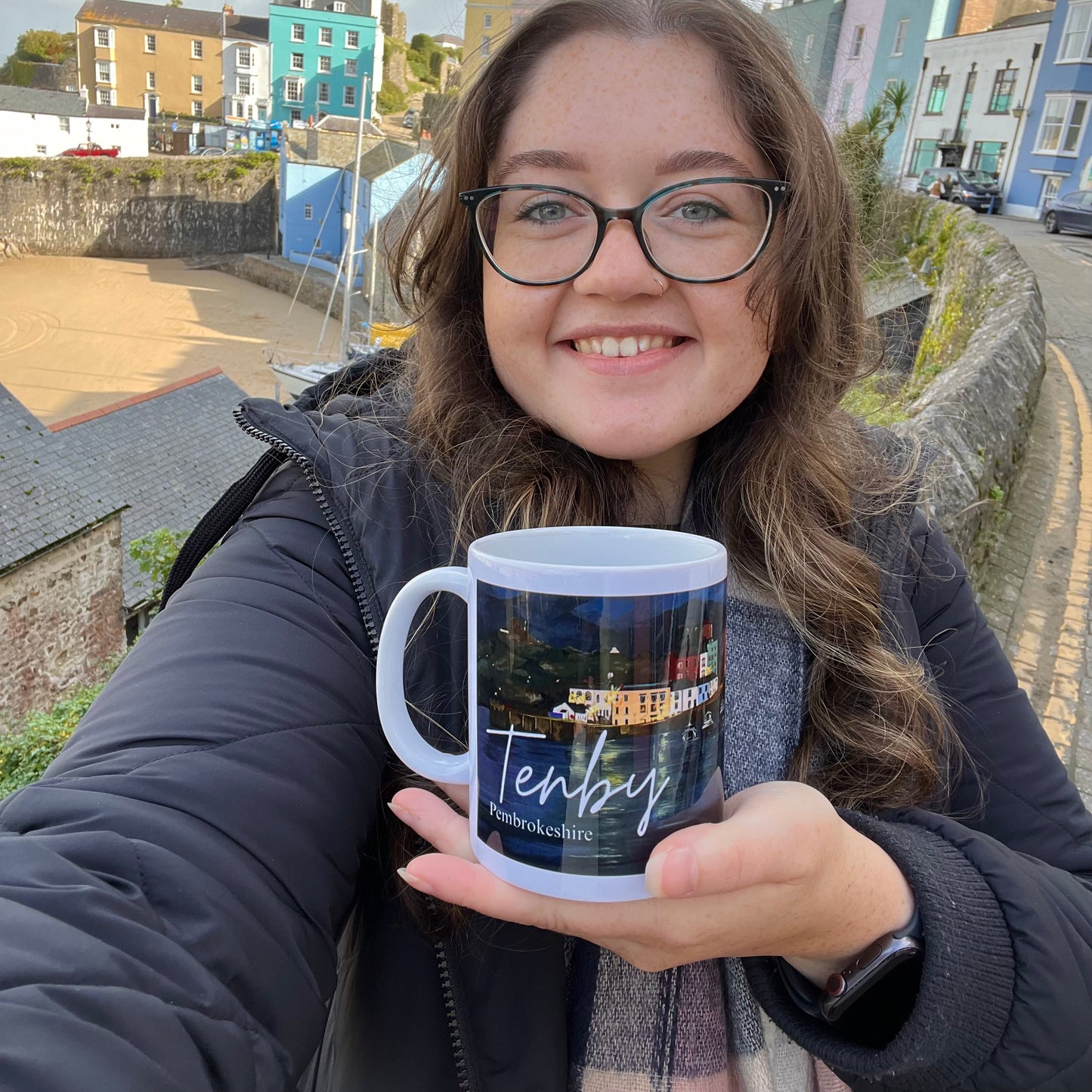 Tenby Harbour – Original Art Print 11oz Ceramic Mug