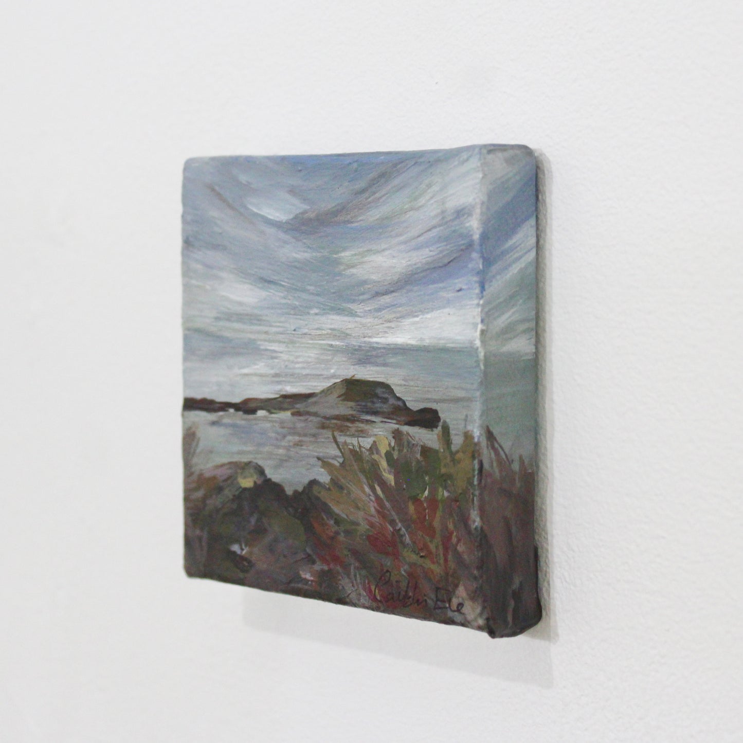 Worms Head Roshili, original Gower painting on canvas.