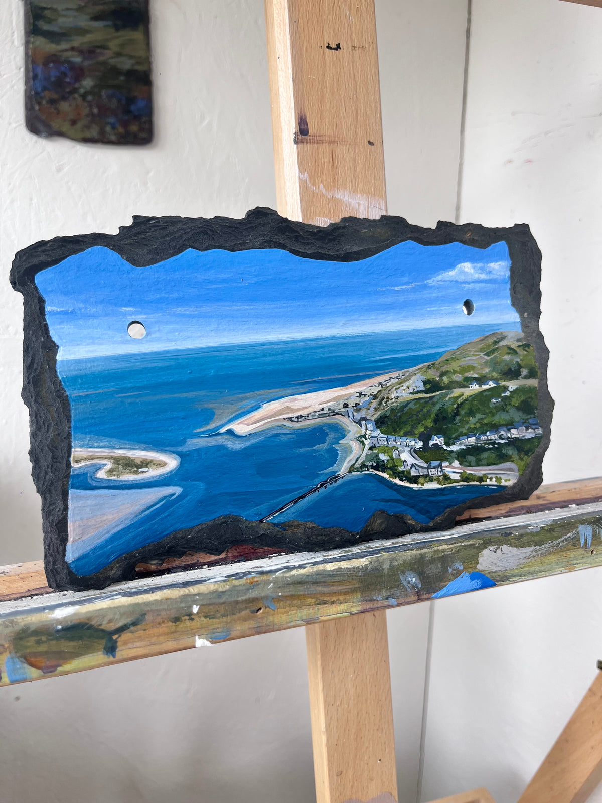 9 x 6” Welsh slate Commission (for GW)