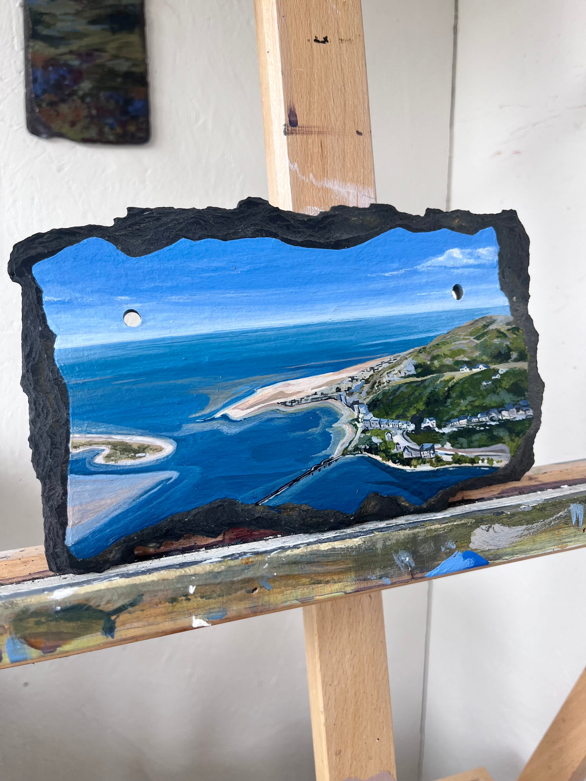 9 x 6” Welsh slate Commission (for GW)