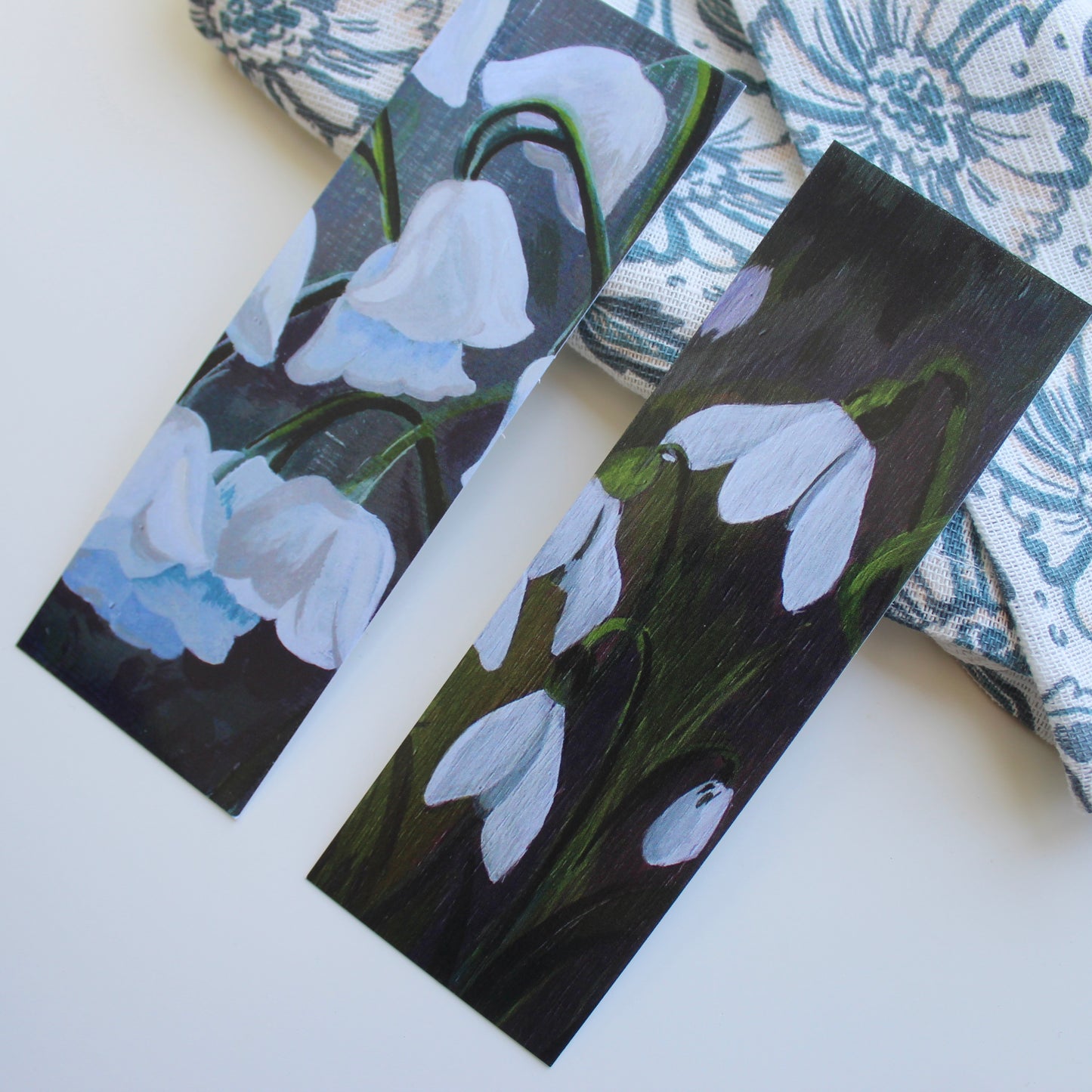 Lilly of the Valley May Birth Month flower Art Print - Bookmark by Welsh Artist