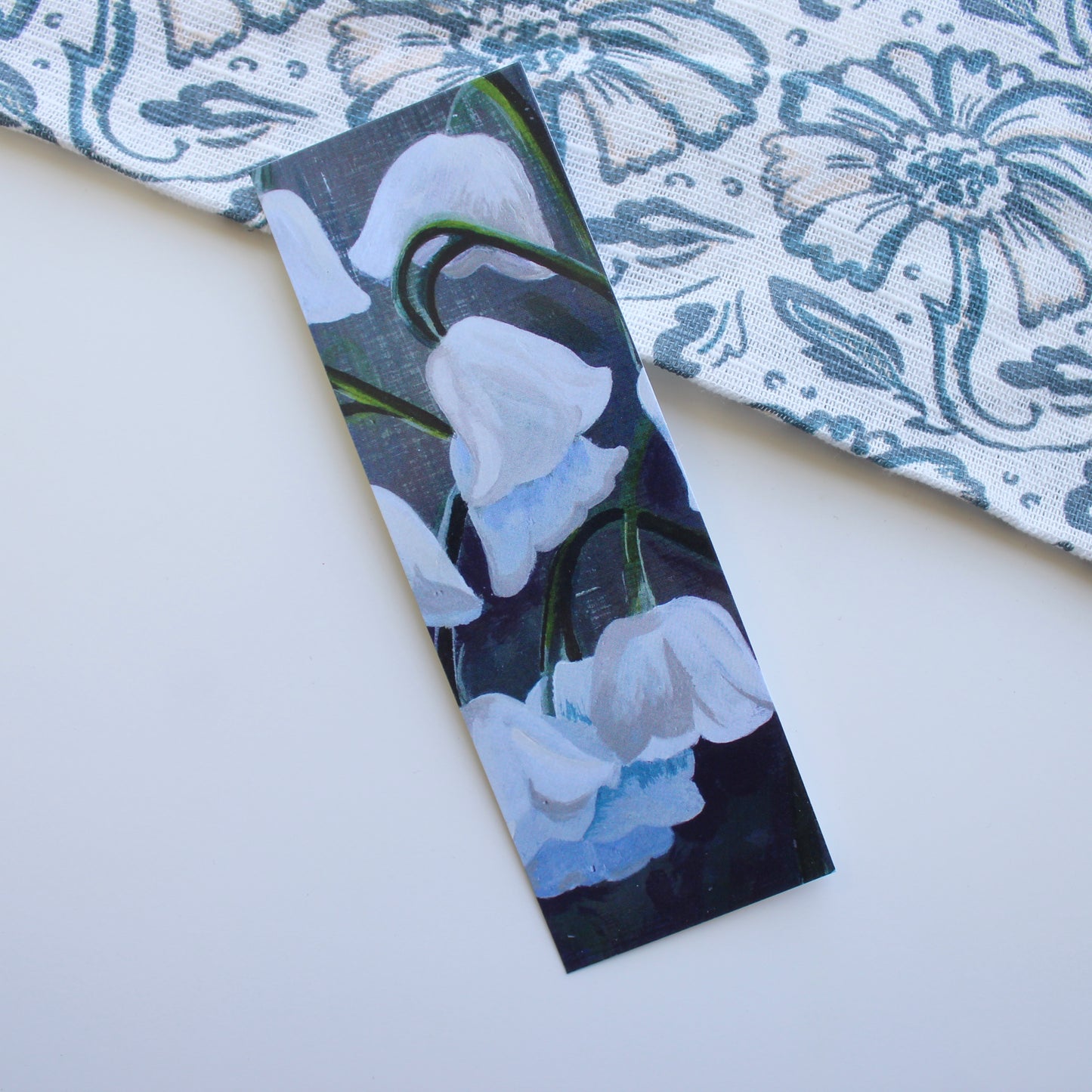 Lilly of the Valley May Birth Month flower Art Print - Bookmark by Welsh Artist