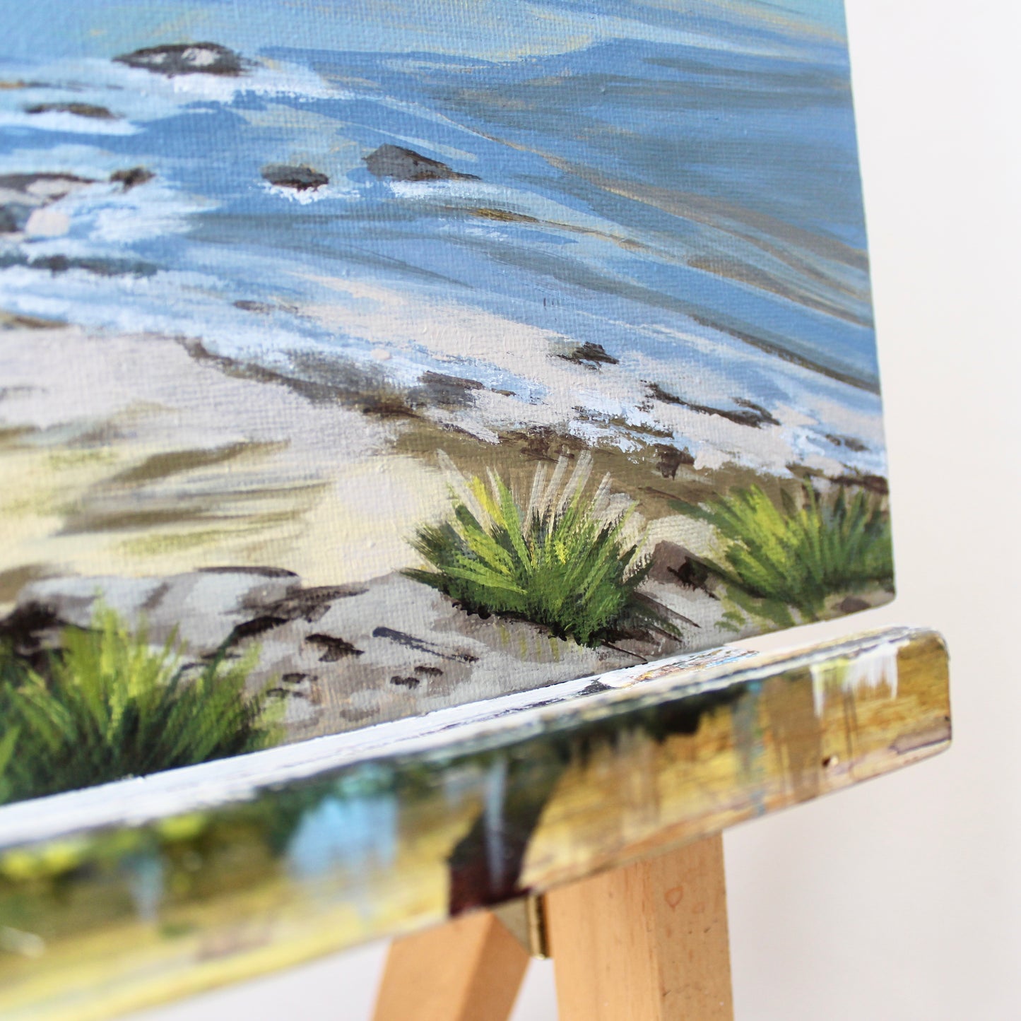 Broad Haven South Beach, Pembrokeshire – Original Acrylic Painting on Canvas Board (50 x 40.5 cm / 19.7 x 16 in)