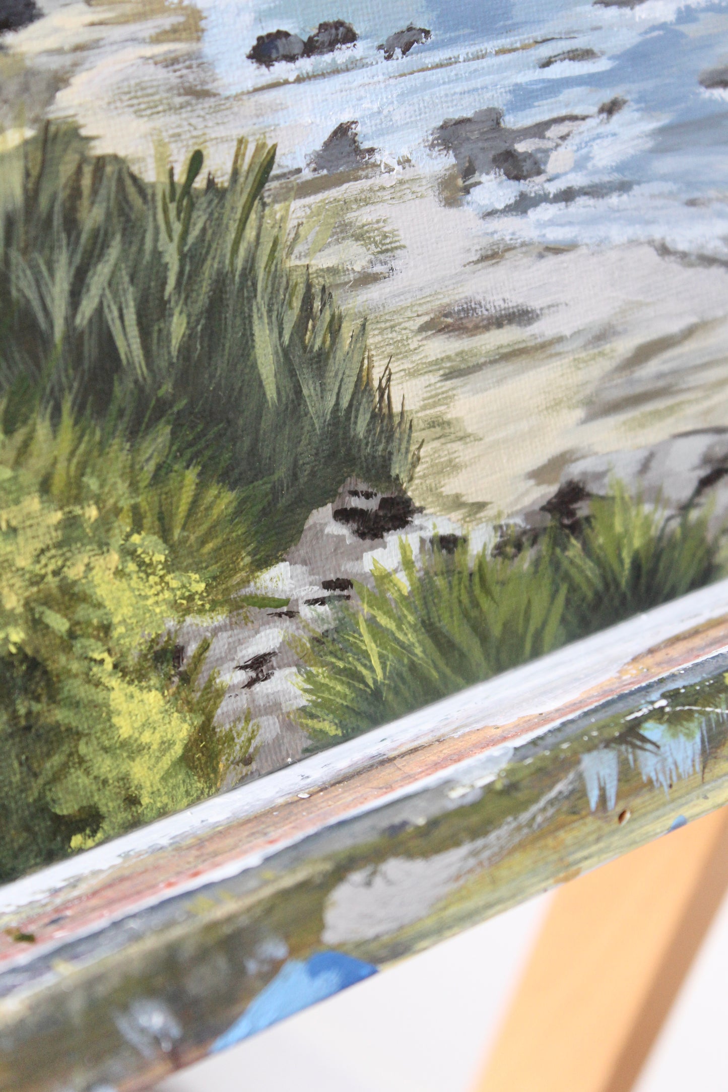 Broad Haven South Beach, Pembrokeshire – Original Acrylic Painting on Canvas Board (50 x 40.5 cm / 19.7 x 16 in)