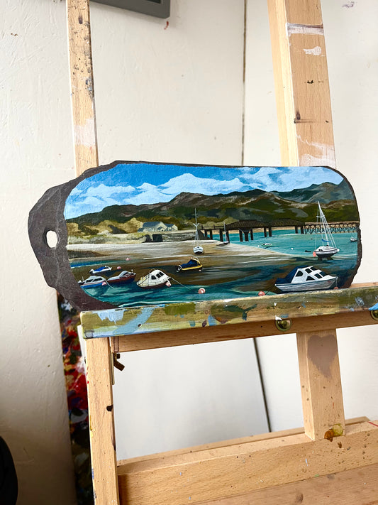 29 X 12 cm Welsh slate Barmouth (Final balance)