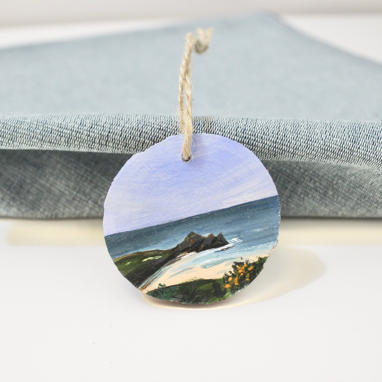 Three Cliffs Bay, Swansea, Wooden hanging decoration