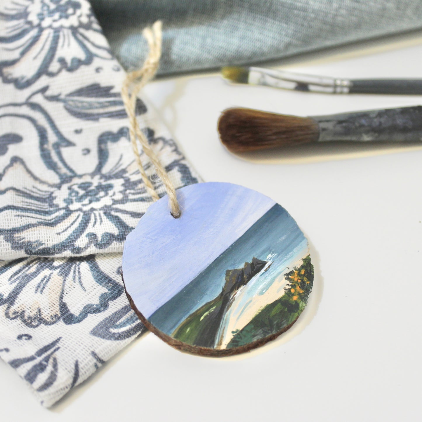 Three Cliffs Bay, Swansea, Wooden hanging decoration